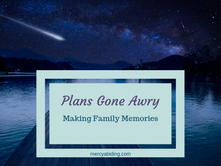 making family memories when plans go awry